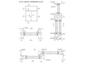 ZJ80 注膠推拉門窗