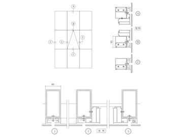 隱框幕墻結構圖